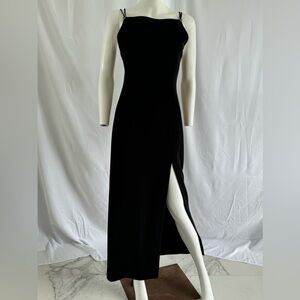 Vintage 90s Tahari Black Strapy Black Maxi
 Size 8